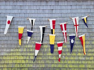 Set of Seventeen Pennant Signal Flags, Contemporary