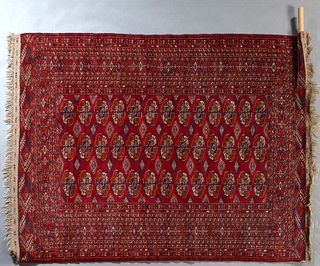 Iranian Bokhara Carpet, 4' 3 x 5' 10.