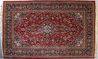 Kashan Carpet, 4' 10 x 7' 9.