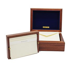 Tiffany & Co Stationary Tiffany & Co "Kent Correspondence Card Box" stationary with cards and envelopes. 

Some scarffing on the box

Approx box s