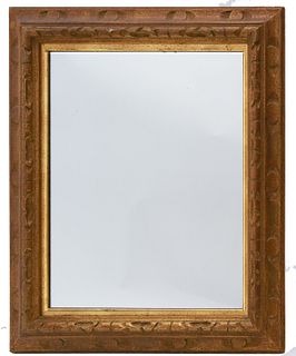 17th century Italian style Mirror 17th century Italian style carved and gold painted wood frame 
Approx overall size 32" x 27"