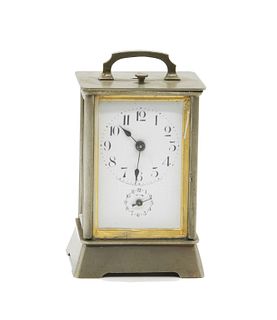 20th century metal carriage clock 20th century Seiko metal carriage alarm clock
Approx 6" h
Not tested, (as is) condition