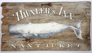 "Whaler's Inn Nantucket" Trade Sign