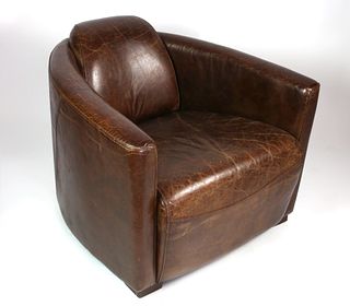 Contemporary Leather Club Chair