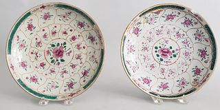 Pair of Chinese Export Shallow Bowls, 19th Century