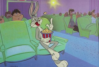 Vintage Bugs Bunny at the Movies Cell "Copyright 1990 Warner Bros. Inc."