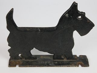 Vintage Cast Iron Scottish Terrier Boot Scrape