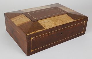 Shaker Inlaid Sewing Box, 19th Century