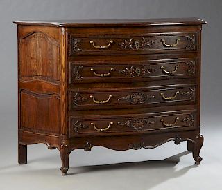 Louis XVI Style Ormolu Mounted Carved Mahogany Marble Top Sideboard, 19th c