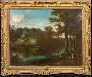 DIANA AND ACTAEON OIL PAINTING