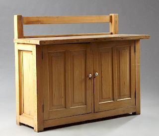 Southern Vernacular Carved Cypress Sideboard, 20th