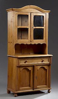 Continental Carved Pine Kitchen Cupboard, early 20