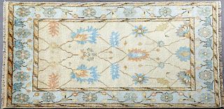 Turkish Angora Oushak Carpet, 4' x 6'.