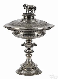 English silver horse racing trophy of Southeast Asian interest, 1873-1874