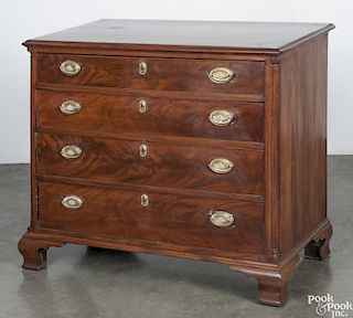 Pennsylvania Chippendale mahogany chest of drawers, ca. 1770, 34'' h., 38 1/2'' w.