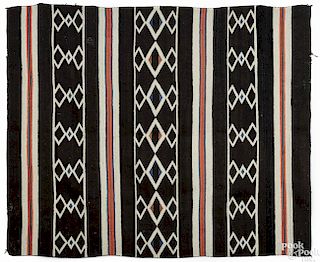 Navajo weaving, early 20th c., 64'' x 53''.