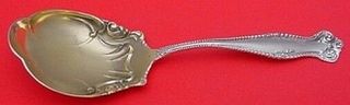Canterbury by Towle Sterling Silver Preserve Spoon Gold Washed 6 1/4"