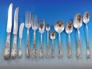 Romaine by Reed and Barton Sterling Silver Flatware Service for 12 Dinner 198 pc