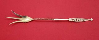 Number 1 One by Whiting Sterling Silver Lettuce Fork Vermeil 9 1/8"