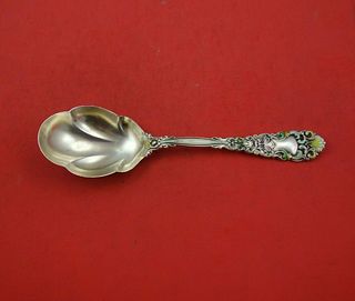 Renaissance by Dominick and Haff Sterling Silver Preserve Spoon GW with Enamel