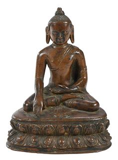 Tibetan Bronze Figure of Aksobhya