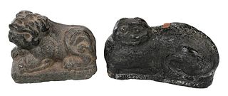 Two Carved Stone Animal Figures