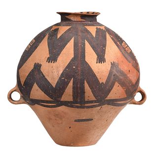 Chinese Neolithic Polychrome Pottery Vessel