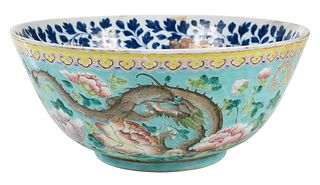 Chinese Enamel Decorated Porcelain Bowl