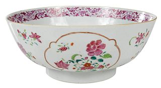 Chinese Famille Rose Punch Bowl