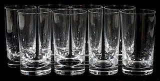 CRYSTAL TUMBLERS 8 PIECES