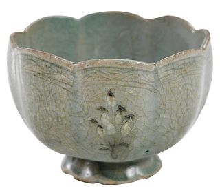 Korean Lotus Form Celadon Bowl