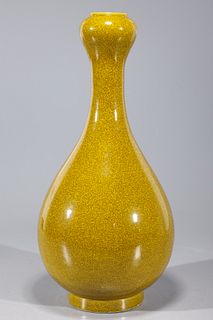 Chinese Crackle Glazed Garlic Mouth Vase
