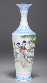 Chinese White Ground Eggshell Porcelain Vase