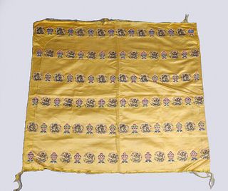 Chinese Embroidered Silk Textile Fragments