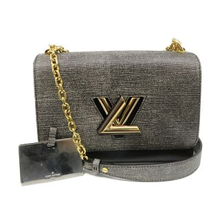 Louis Vuitton LV Epi Leather Twist MM Shoulder Bag M54739 Grey