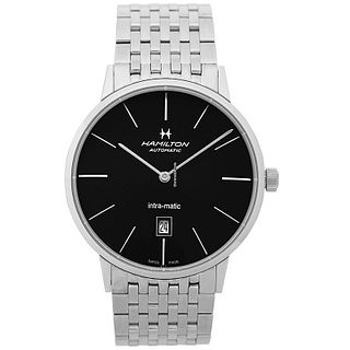 Hamilton H38755131 - American Classic Automatic Black Dial Stainless Steel Men's Watch