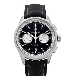 Breitling AB0118371B1P1 - Premier B01 Chronograph 42 Automatic Black Dial Men's Watch