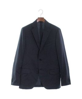LARDINI Tailored jackets NavyxWhite(Stripe Pattern) 50(about xL)