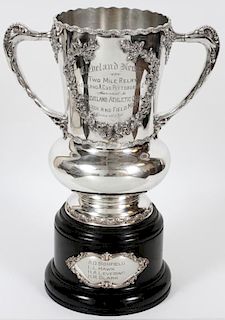 SILVER PLATE CLEVELAND ATHLETIC CLUB TROPHY 1911