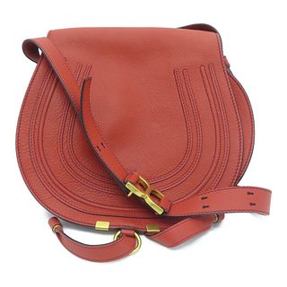 Chloe Marcie Shoulder Bag Calfskin Leather Brown