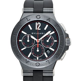 Bulgari 102160 - Diagono Automatic Black Dial Stainless Steel Men's Watch