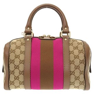Gucci GG canvas sherry beige pink 269876 handbag bag 0176 GUCCI