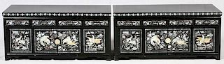 CHINESE LACQUER CABINETS PAIR