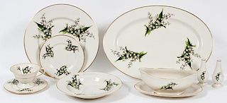 FINE ARTS CHINA 'LILY OF THE VALLEY' DINNER SET