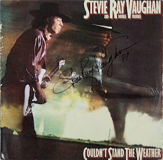 STEVIE RAY VAUGHAN SIGNED ALBUM