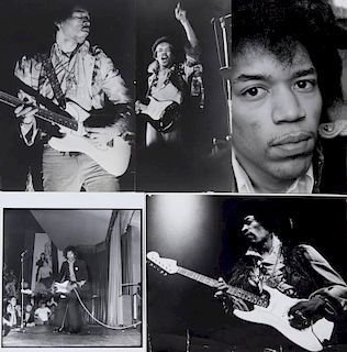 JIMI HENDRIX GROUP OF PERFORMANCE AND OTHER PHOTOGRAPHS