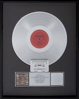 BIG BROTHER AND THE HOLDING COMPANY "PLATINUM" RECORD AWARD
