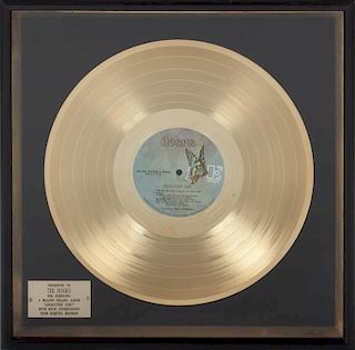 THE DOORS "IN-HOUSE" GOLD RECORD AWARD