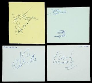 THE WHO SIGNED CUT SHEETS