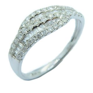 Fine Jewelry 0.40ct Diamond Ring 18K White Gold US#6.25